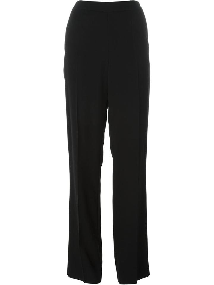 Maison Margiela Straight Leg Trousers, Women's, Size: 40, Black, Cotton/viscose/virgin Wool