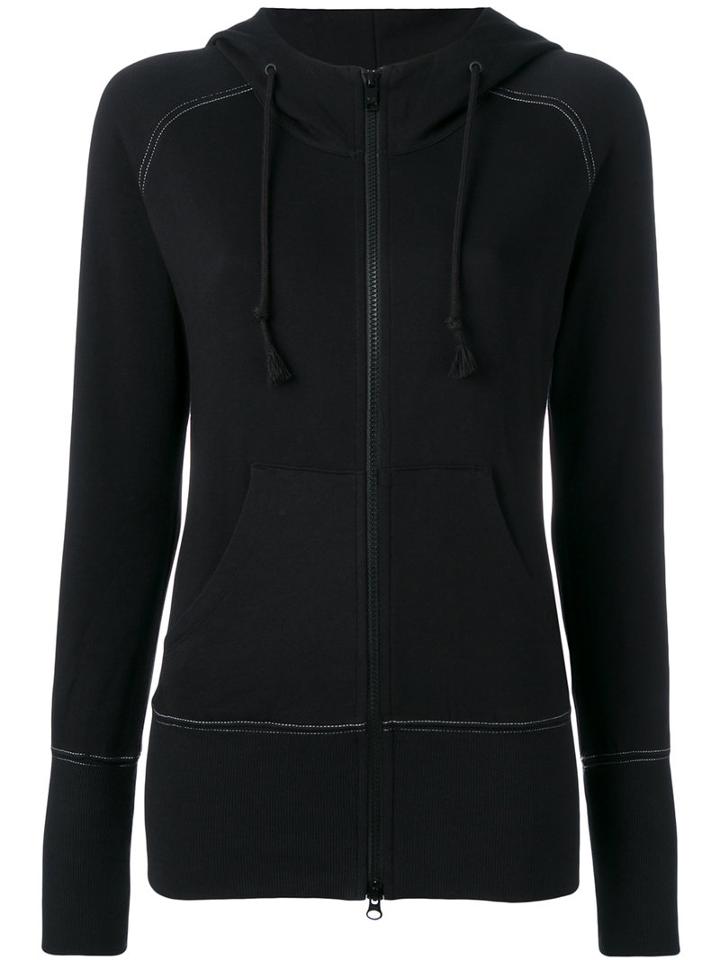 Y-3 - Two-way Zip Hoodie - Women - Cotton - Xxs, Black, Cotton
