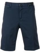 Pt01 Plain Tailored Shorts - Blue