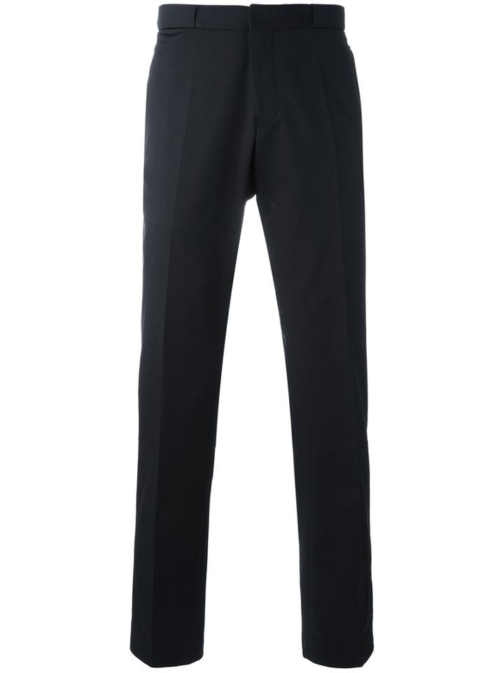 Boss Hugo Boss Tapered Trousers, Men's, Size: 52, Blue, Cotton/polyester