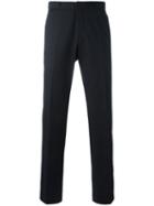 Boss Hugo Boss Tapered Trousers, Men's, Size: 52, Blue, Cotton/polyester