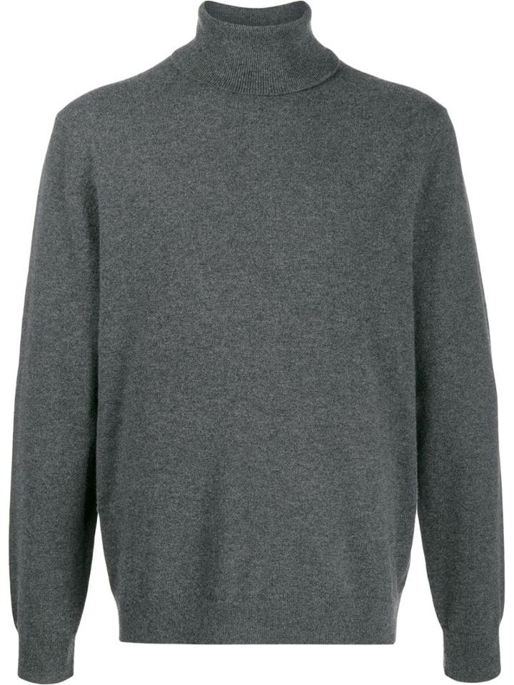 Theory Turtleneck Slim-fit Jumper - Grey