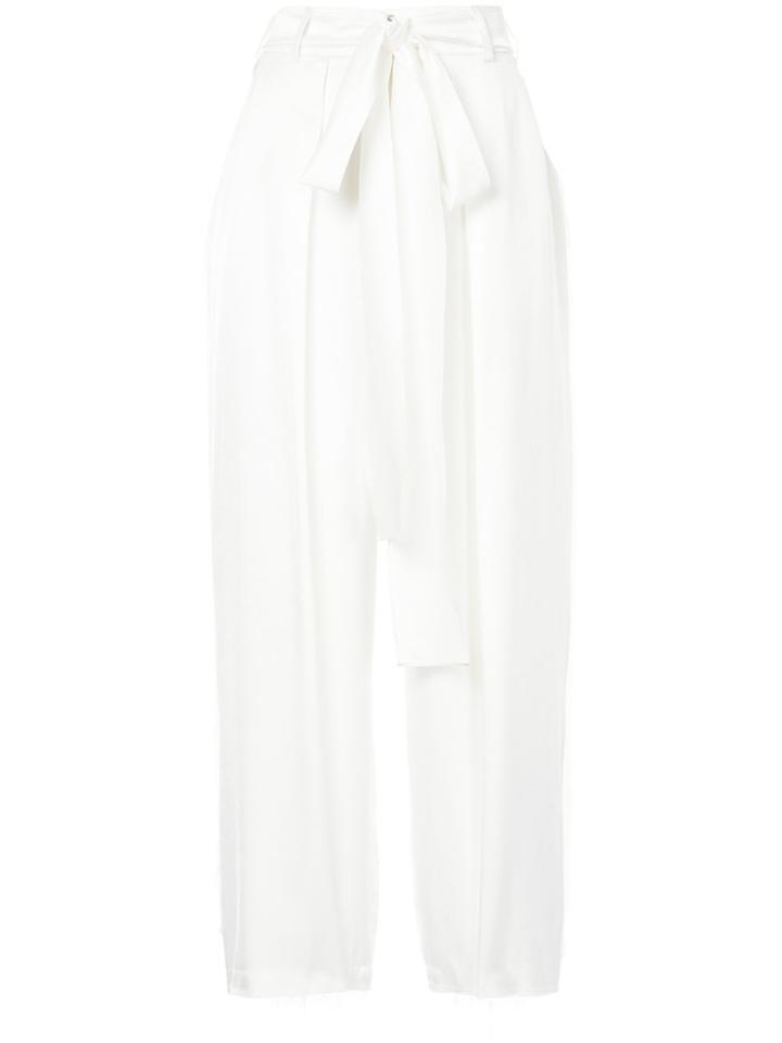 Tatuna Nikolaishvili Bow Tie Trousers - White