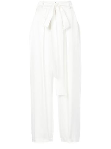 Tatuna Nikolaishvili Bow Tie Trousers - White