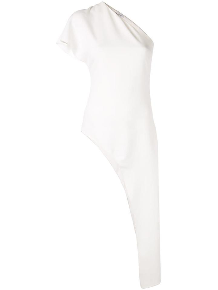 Cushnie One Shoulder Asymmetric Blouse - White