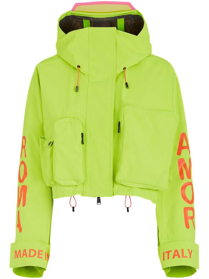 Fendi Short Hooded Jacket - Yellow