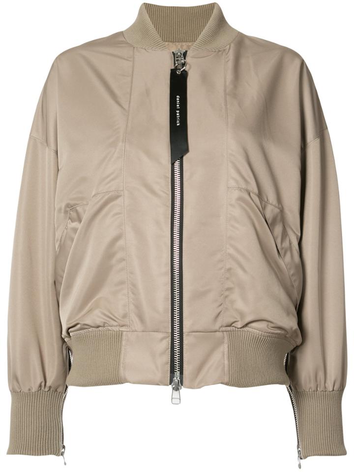 Daniel Patrick 'heroine Ii' Bomber Jacket - Nude & Neutrals
