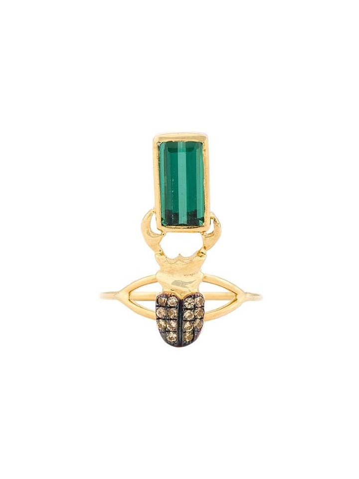 Daniela Villegas Kephri Golden Sapphire & Tourmaline Ring, Women's, Size: 44.2, Blue