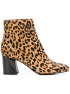 Kendall+kylie Hadlee Leopard Print Ankle Boots - Brown