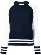 Rag & Bone /jean - Contrast Jumper - Women - Wool - S, Blue, Wool