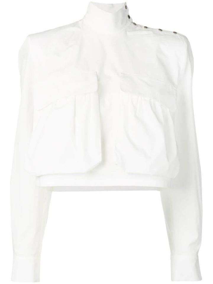 Fendi Maxi Pocket Blouse - White