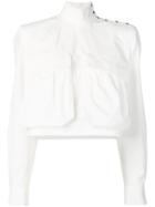 Fendi Maxi Pocket Blouse - White
