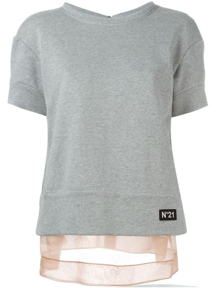 N.21 Shortsleeved Layered Sweatshirt