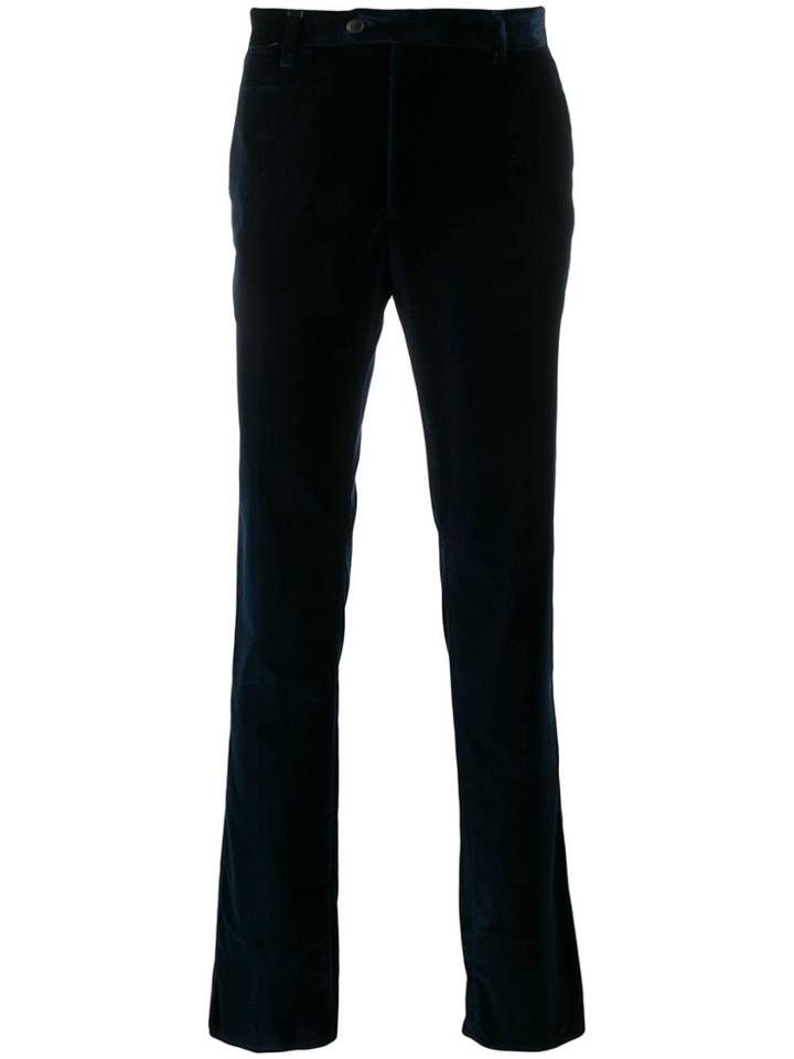 Etro Velvet Trousers - Blue