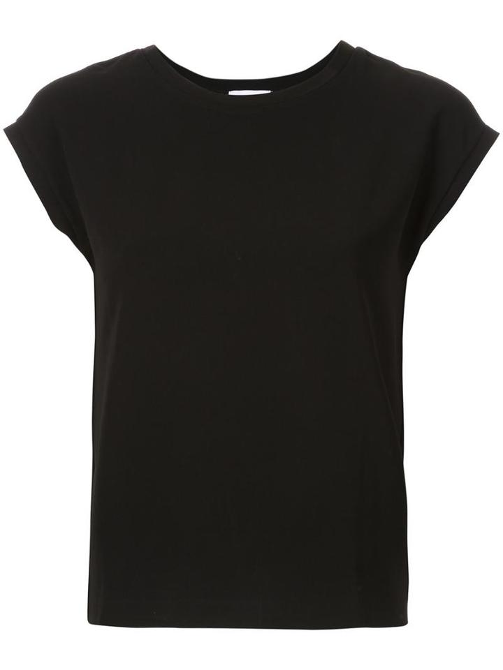 Strasburgo Cap Sleeve T-shirt, Women's, Size: 38, Black, Polyester