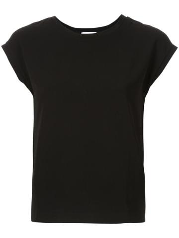 Strasburgo Cap Sleeve T-shirt, Women's, Size: 38, Black, Polyester