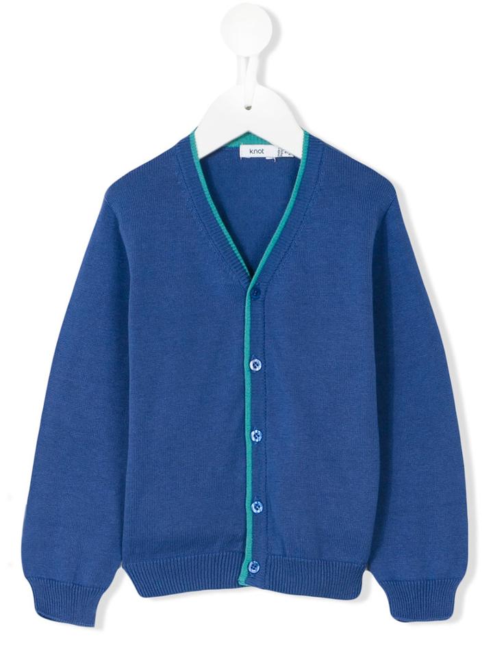 Knot - Francisco Cardigan - Kids - Cotton - 5 Yrs, Blue