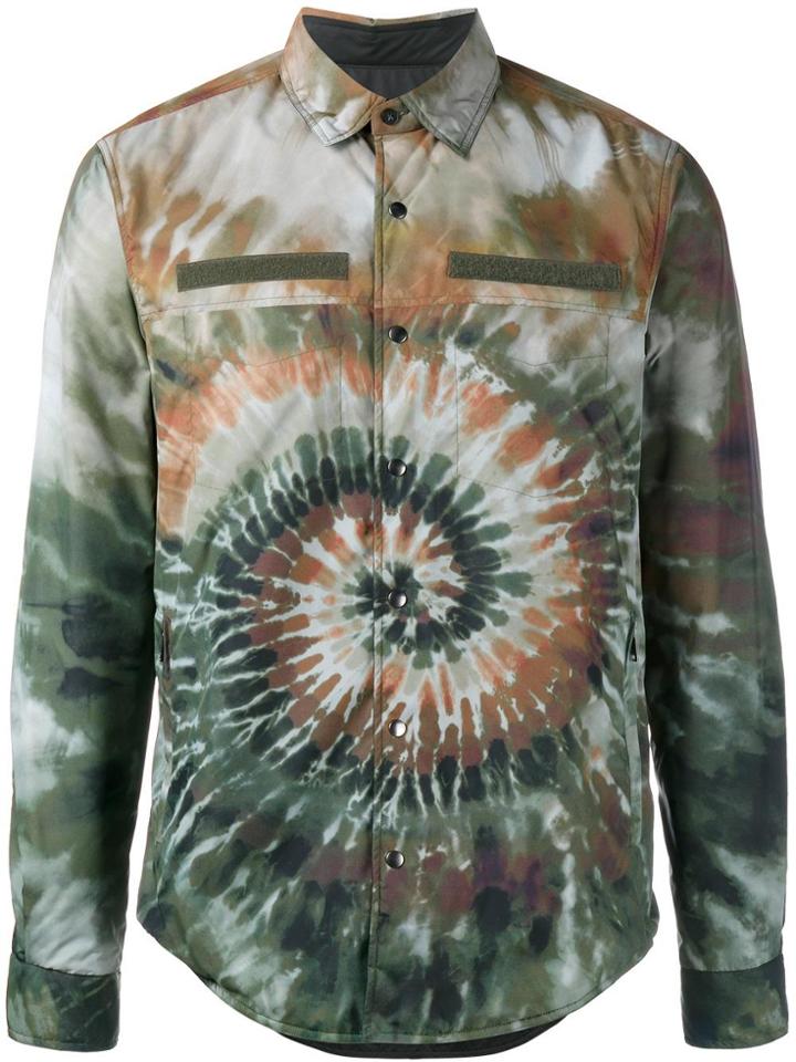 Valentino 'tie & Dye' Shirt Jacket - Green