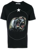 Givenchy Cuban Fit Monkey Brothers Print T-shirt - Black