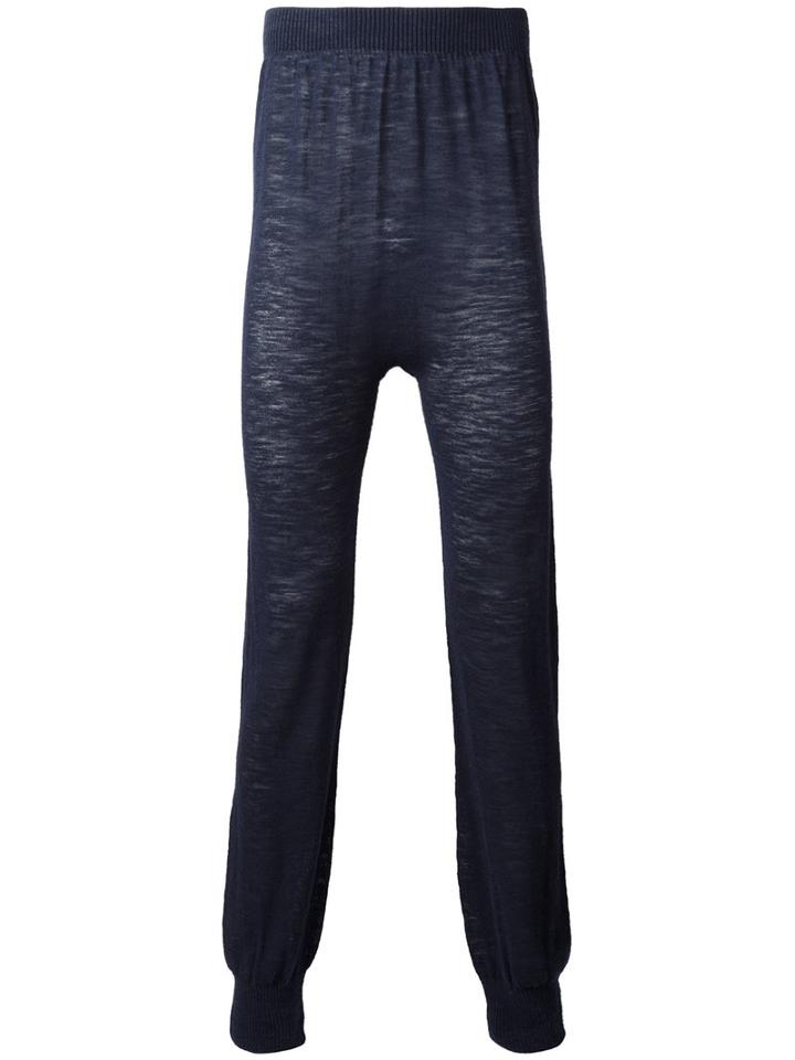 Onebyme Seamless Knit Joggers, Men's, Size: 4, Blue, Viscose/linen/flax