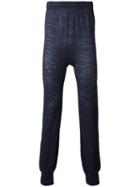 Onebyme Seamless Knit Joggers, Men's, Size: 4, Blue, Viscose/linen/flax