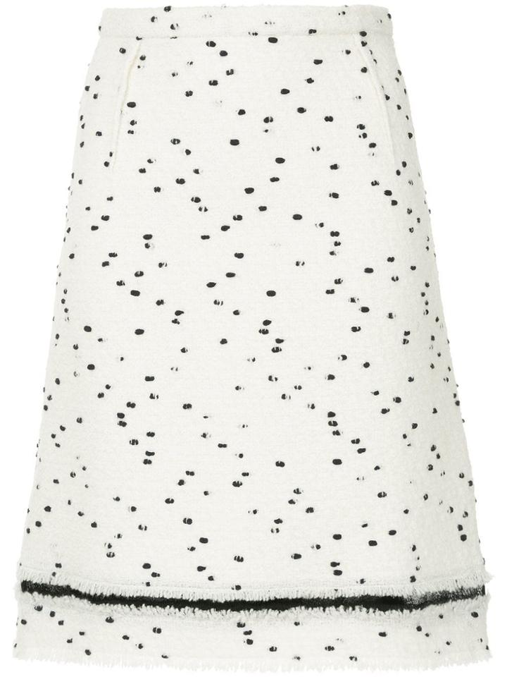 Giambattista Valli Dot Printed Skirt - White