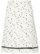 Giambattista Valli Dot Printed Skirt - White
