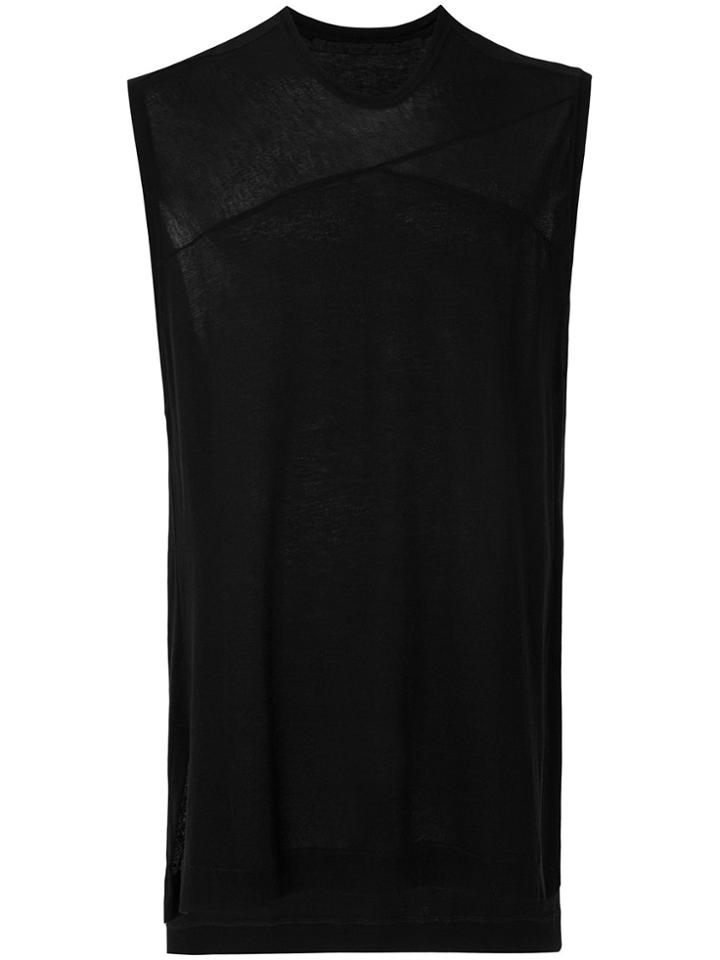 Julius Panelled Tank - Black