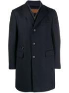Corneliani Double-layered Single Breasted Coat - Blue