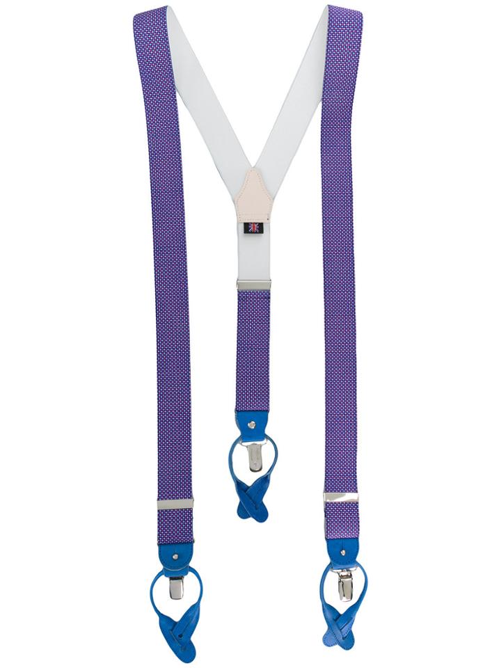 Albert Thurston Micro Print Braces - Multicolour