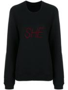 Paco Rabanne Slogan Sweatshirt - Black