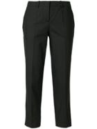 Love Moschino Cropped Cigarette Trousers - Black