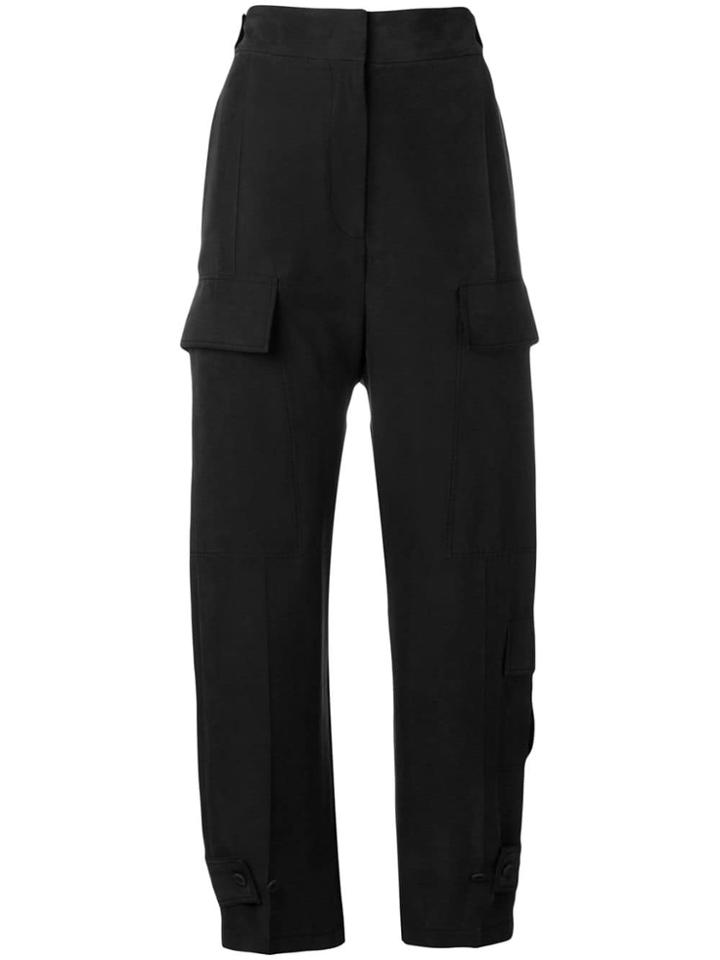 Joseph Cropped Cargo Trousers - Black