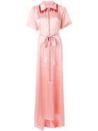 Giacobino Beaded Fringes Long Dress - Pink & Purple