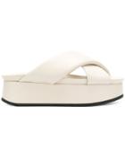 Peter Non Open-toe Platform Sandals - White