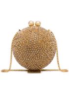 Marzook Halograph Crystal Orb Clutch - Metallic