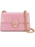 Dolce & Gabbana - Lucia Shoulder Bag - Women - Calf Leather/metal - One Size, Pink/purple, Calf Leather/metal