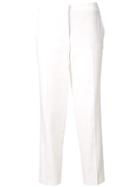 Alberto Biani Cropped Tailored Trousers - White