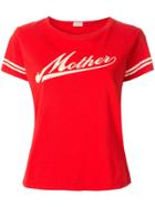 Mother Contrast Logo T-shirt - Red