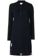 Thom Browne Long-sleeve Polo Dress - Blue