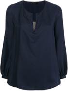 Fabiana Filippi V-neck Blouse - Blue