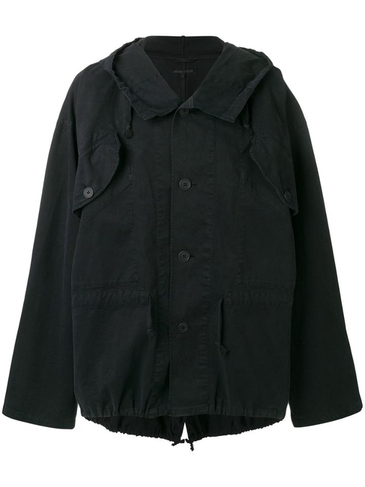 Ann Demeulemeester Lightweight Hooded Jacket - Black