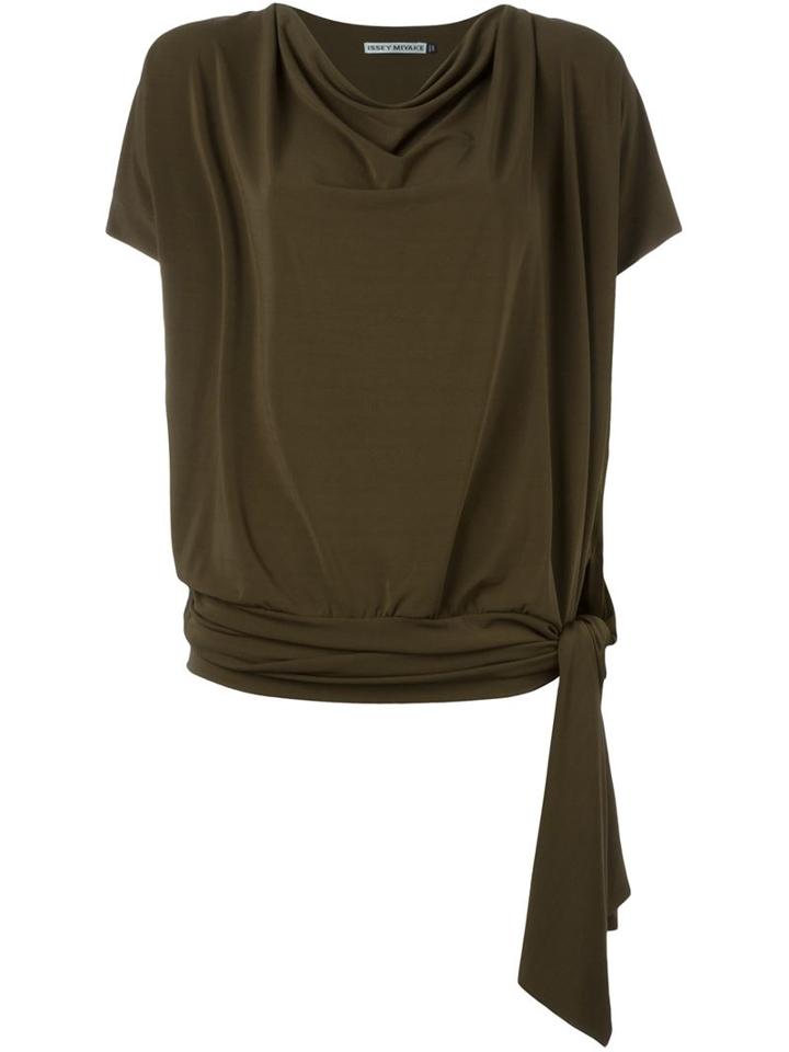 Issey Miyake Knotted Blouse