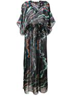 Missoni Swirl Colour Beach Dress, Women's, Size: Large, Black, Silk/rayon