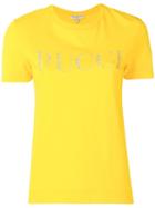 Emilio Pucci Crystal Embellished Logo T-shirt - Yellow