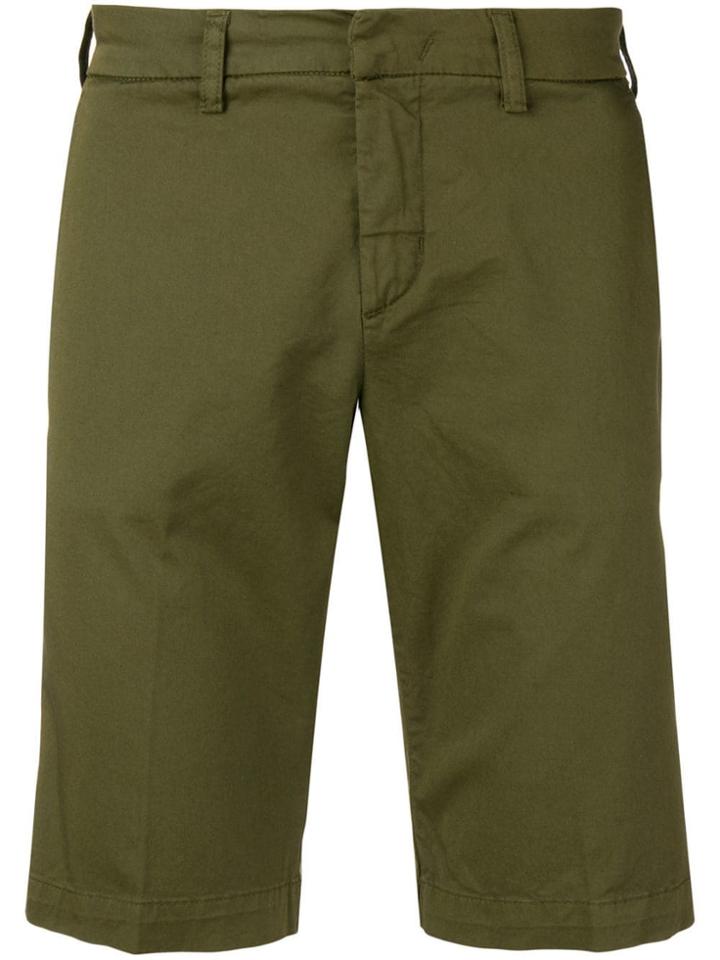 Entre Amis Khaki Chino Shorts - Green