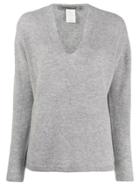 Transit Long-sleeve Flared Sweater - Grey