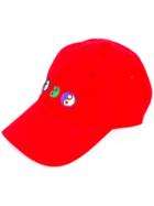 Gosha Rubchinskiy - Yin-yang Cap - Men - Cotton - One Size, Red, Cotton