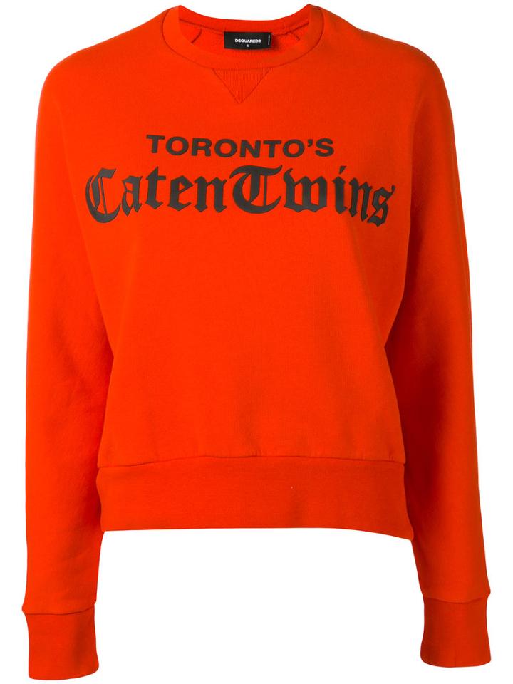 Dsquared2 - Anita Sweatshirt - Women - Cotton - Xl, Red, Cotton