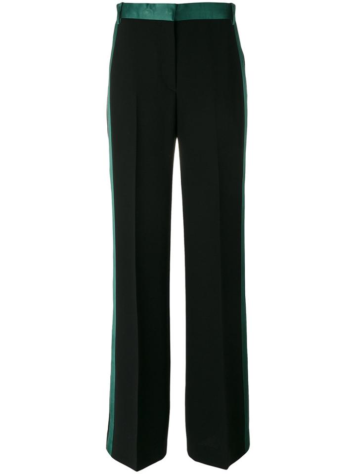 Victoria Victoria Beckham Contrast Stripe Trousers - Black